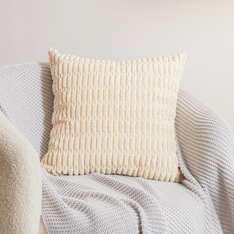 Modern Simple Corduroy Pillow Cover for Sofa Decor (Core Not Included)