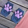 Silicone 3D Cats Claw Pad Mittens Fingerless Kitten Paw Gloves Halloween Cats Cosplay Mitten Knitted Lolita Hand S