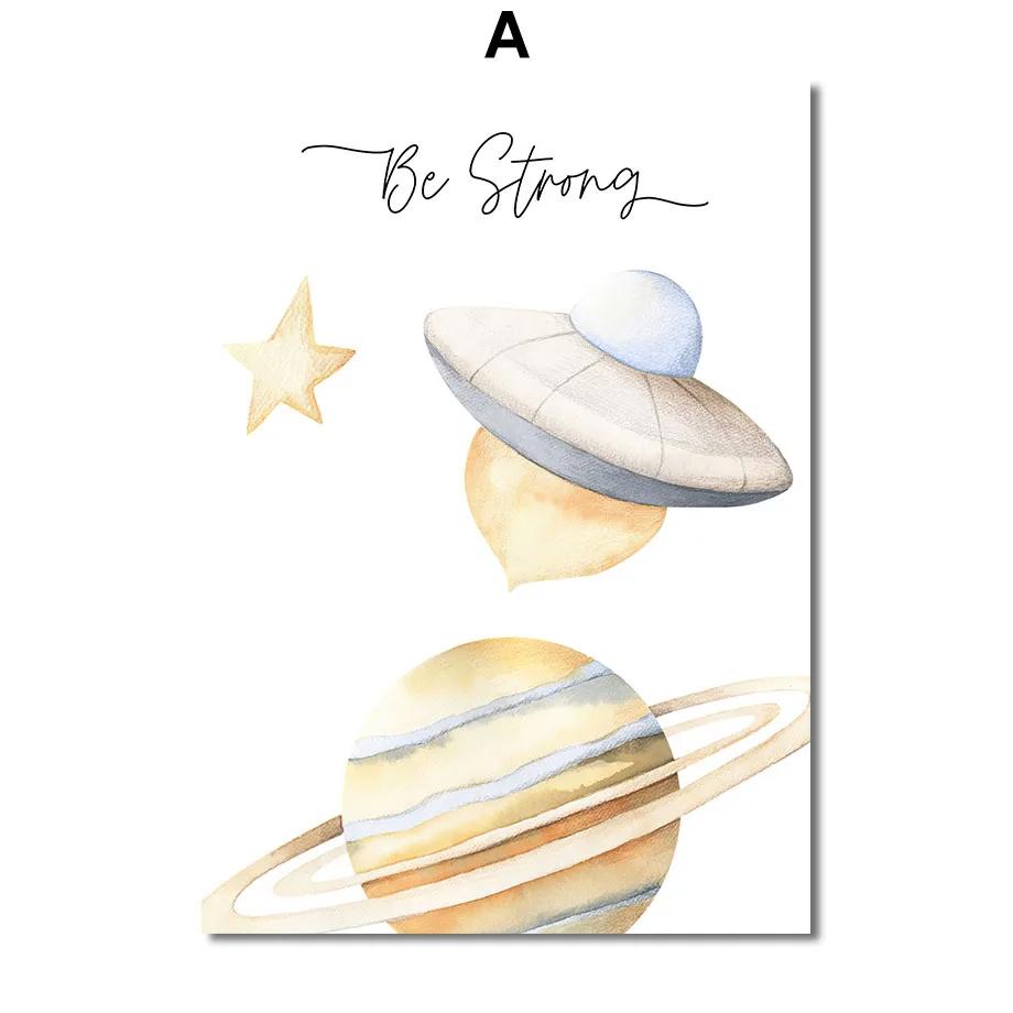 

Акварель Ракета Астронавт НЛО Космос Планета Звезда Детская Настенная Живопись Холст Картины Плакаты Печать Настенные Картины Декор Детской Комнаты 21cm×30cm NoFrame