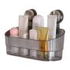 No-Drill Suction Cup Storage Rack Transparent Shower Storage Holder Wall-Mounted Shelf Rack  Home