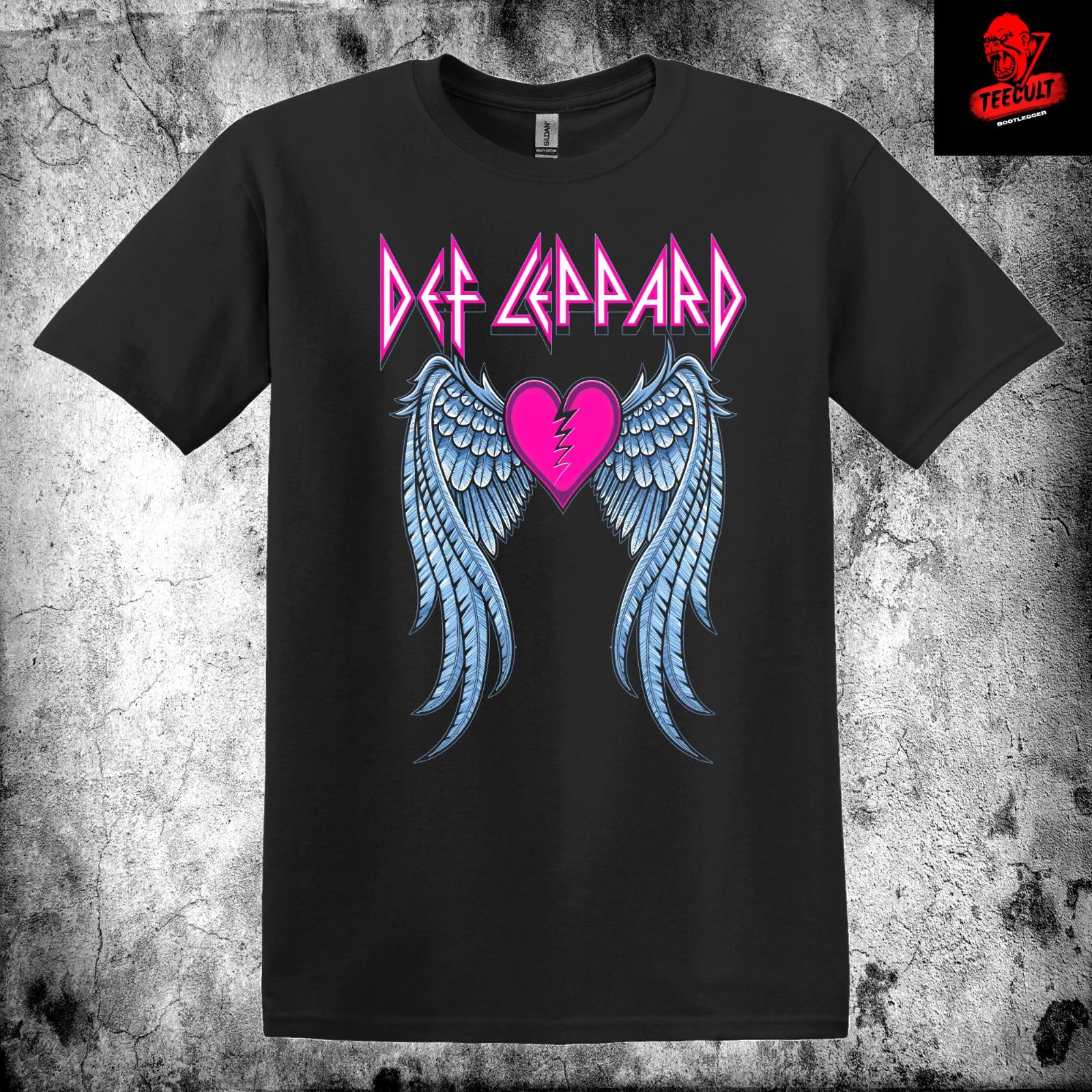 Men s and Women s T-shirts Def Leppard Classic Rock Band Unisex Heavy Cotton XXXL