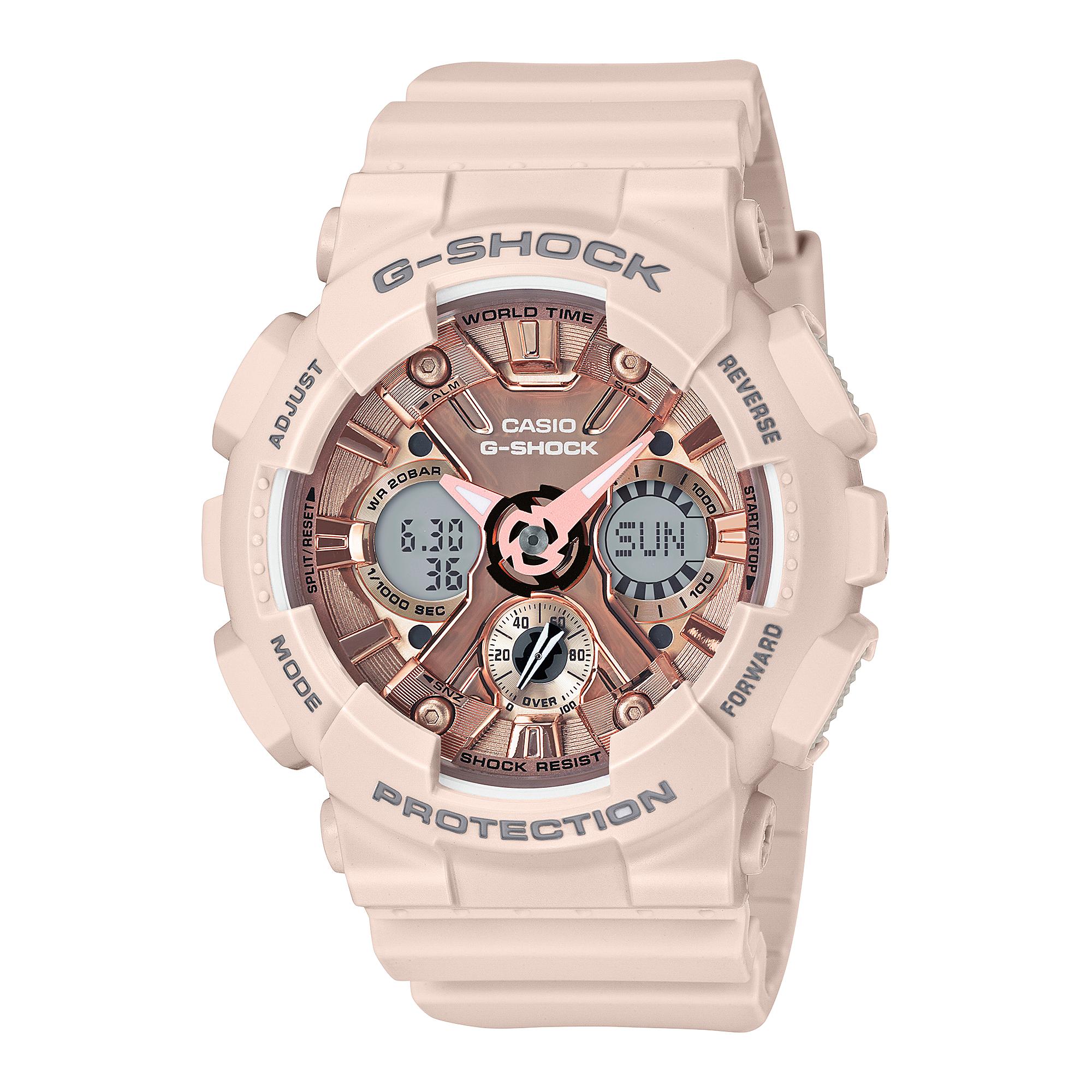 

Casio Men s Resin 200M Water Resistant Digital Shock Resistant Quartz Watch GMA-S120MF-4A красный