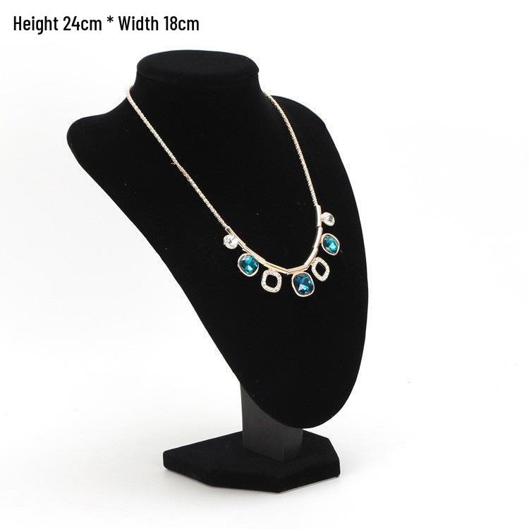 Velvet Black Necklace and Pendant Display Stand