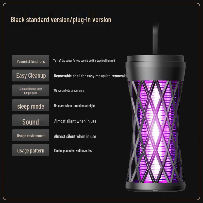 

Portable Purple Light Rechargeable Mosquito Killer Lamp for Indoor & Outdoor Use