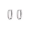 Factory Directly 925 Sterling Silver Simple Fashion Hoop Earrings for Women Jewelry 2023