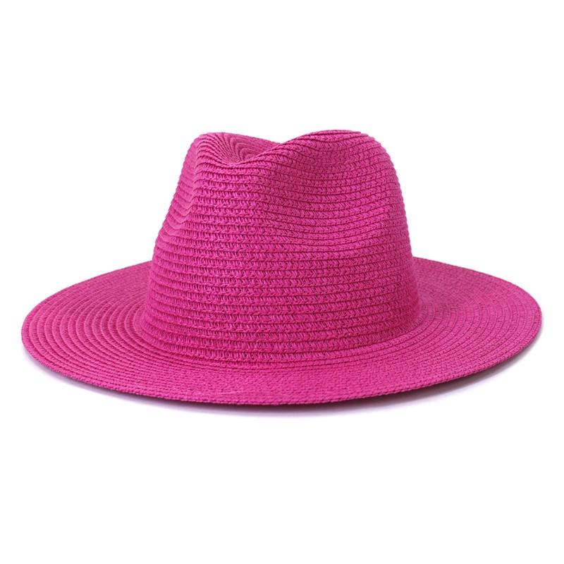Uomini e donne viaggiano protezione solare da mare moda cappello da sole primavera ed estate cappello di paglia jazz colorato