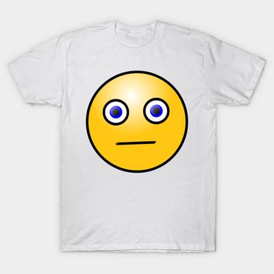 T Shirt Women Emoticons Worried Face Harajuku Print Kawaii Tshirt Summer Short Sleeve Female T-Shirt Top Tee