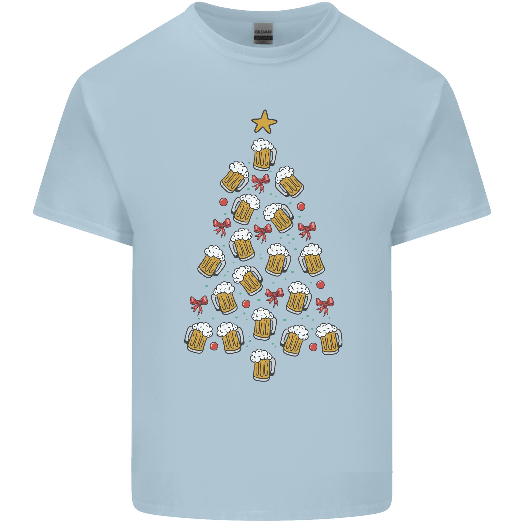 Beer Christmas Tree Unisexs Light Cotton TShirt S