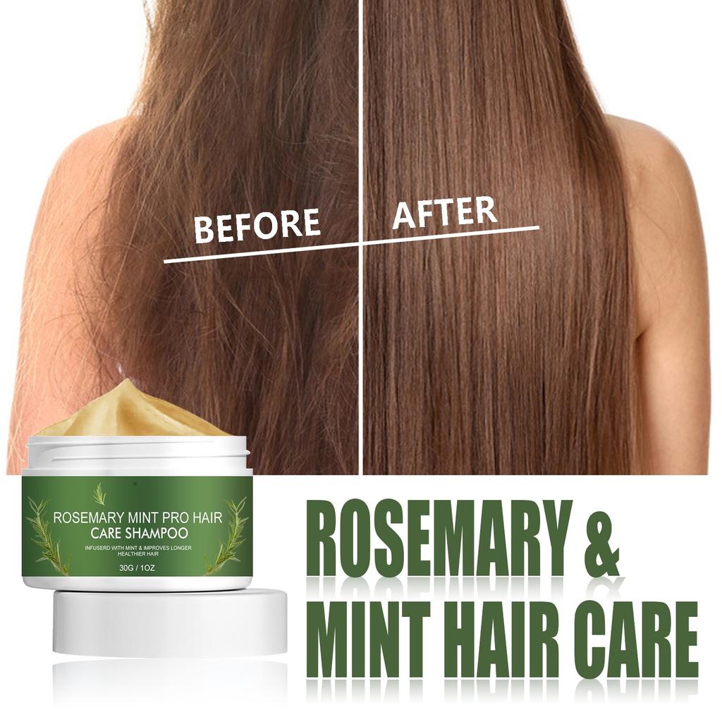 Shampoo Alisador de Cabelo Óleo de Menta Couro Cabeludo Danos Secos Frizz Grosso Fortalecimento do Cabelo