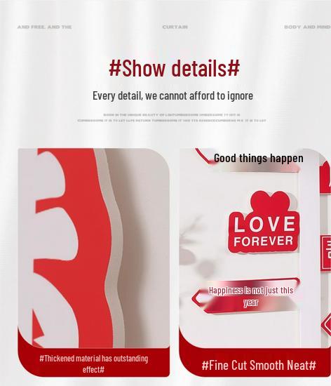 Wedding Living Room Decoration Set: Our Family's Happiness KT Board Wall for New House Photo Area