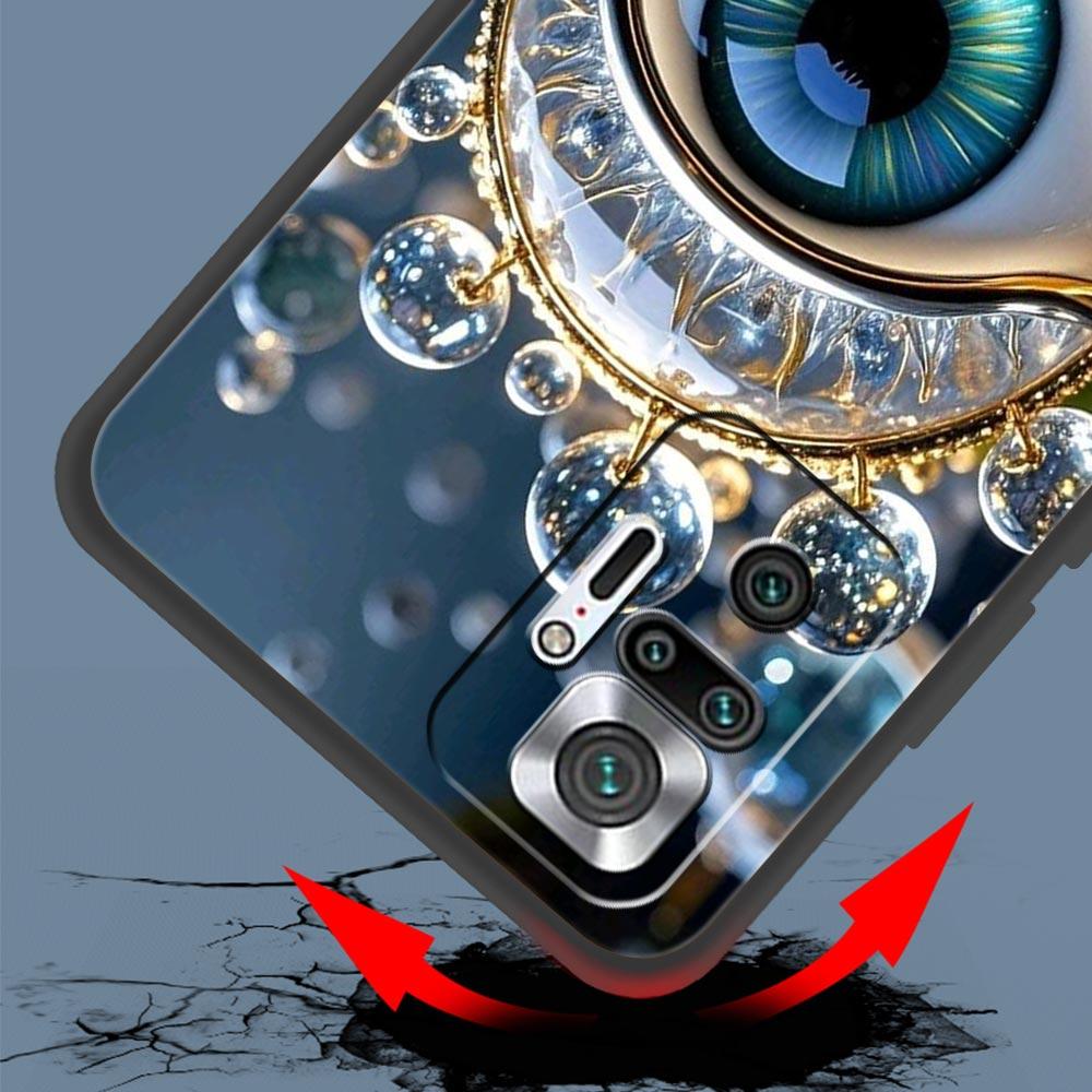 Fashion Eyelashes Eyes Phone Case Cover for Redmi 14C 10C Note 15 14 13 12 10 11 K40 Pro Plus 5G Soft TPU Shockproof Shell Capas