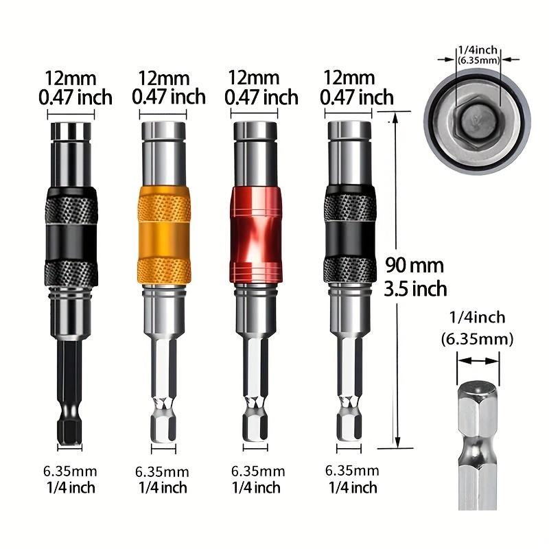 1/4"" Hex Magnetic Ring Screwdriver Bits Drill Hand Tools Drill Bit Extension Rod Quick Change Holder