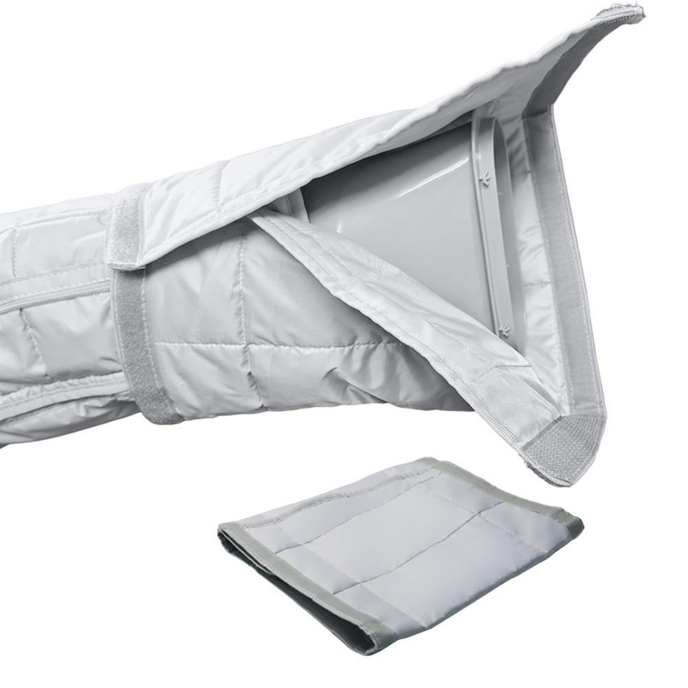 Home Cooling Setup White Protective Cover Sleeve Easy Installation AC Cover Duct Portable AC Cover Easy Installation Design
