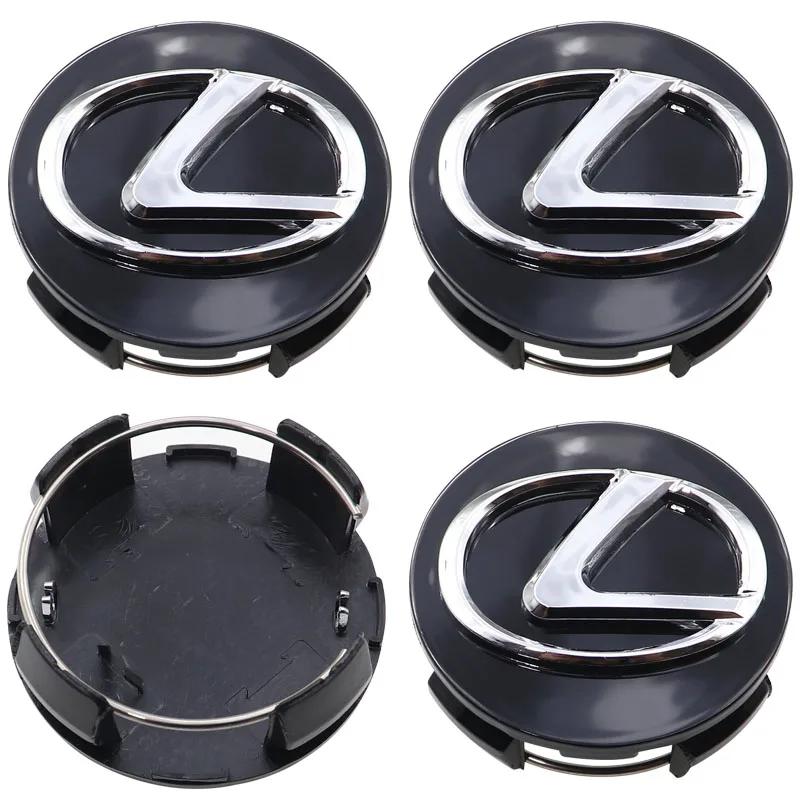 4pcs 62mm Lexus logo 3D car emblem Wheel Center Hub Cap auto Rim refit dust-proof badge covers sticker styling accessories