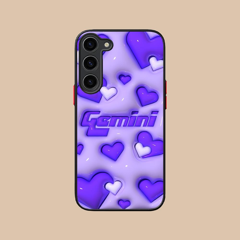 Zodiac Sign Gemini Mobile Phone Case for Samsung Galaxy S25 S24 S23 S22 S21 Plus FE Ultra Colorful Silicone Cover Luxury Cover