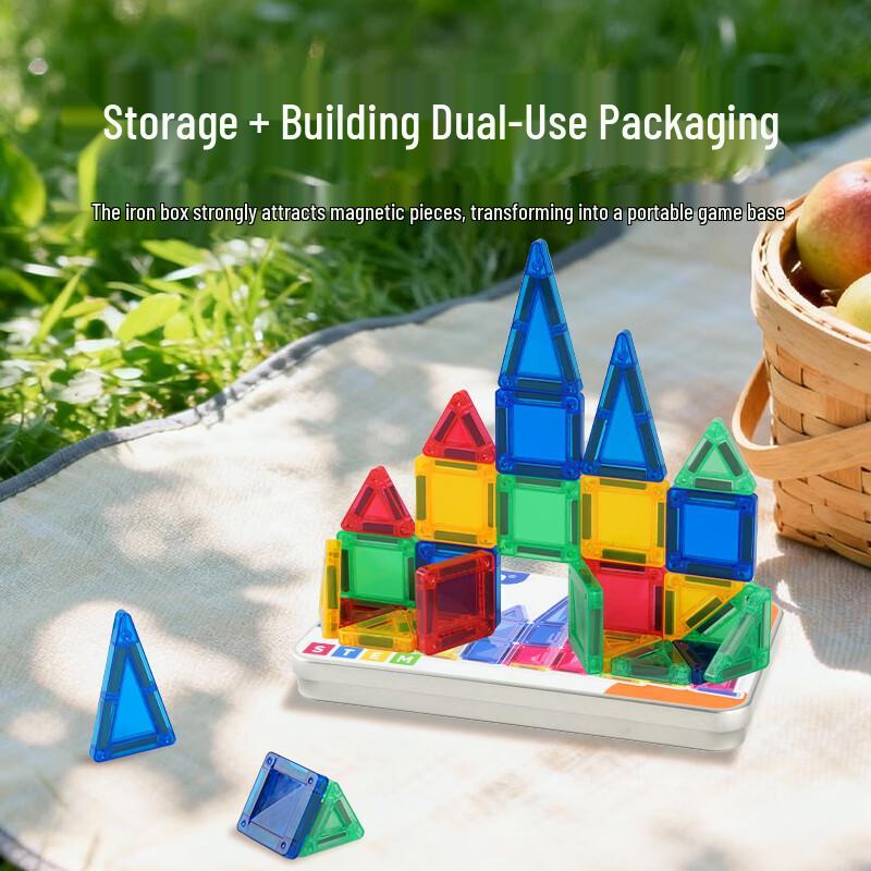 Bmag Portable Magnetic Building Blocks & Tiles for Kids