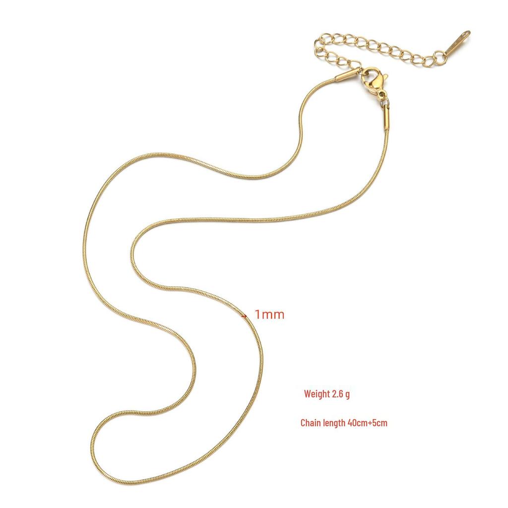 European-American Trendy DIY Temperament Pendant: Stylish Stainless Steel Collarbone Chain
