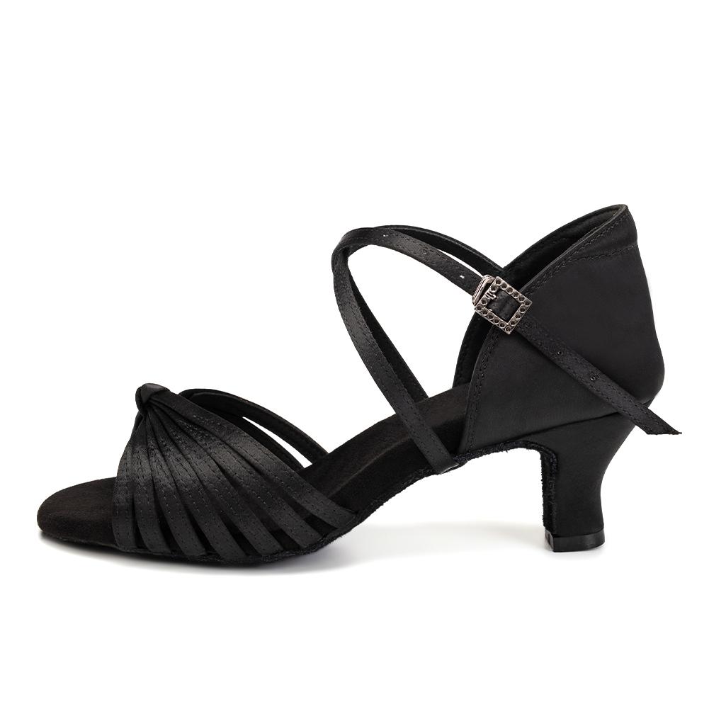 Satin Latein Tanzschuhe für Damen Mädchen Weiche Sohle Damen Tango Salsa Ballsaal Party Tanzschuhe Indoor Absatz 5.5cm