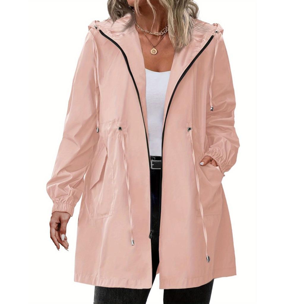 Women's Hooded  Outdoor Sports Hiking Suit Windproof Jacket Waterproof Jacket