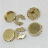 Round Button Covers for Cufflinks Decorative Buttons Clips Detachable Shirt Button Clips for Crafts Sewing DIY Decors