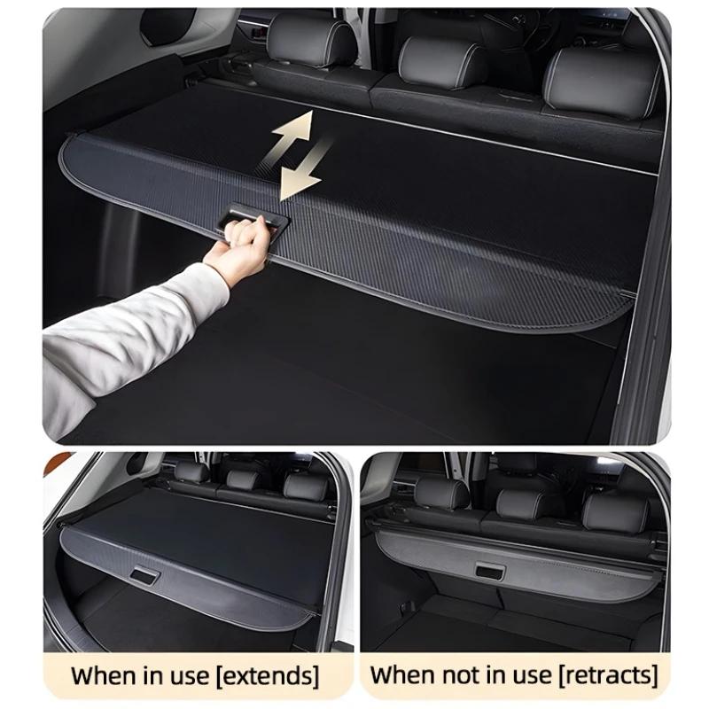 Car Trunk Cargo Cover For Leapmotor I C10 2024 2025 2026 Car Luggage Tray Storage Shield Curtain Partition Mat Auto Accessories