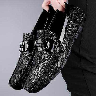 Herren Slipper Leder Herren Business Schuhe für Herren Formell Mariage Hochzeitsschuhe Trendige Flats Mode Italienische Slipper Kleiderschuhe