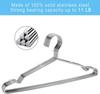 Seropy Stainless Steel Laundry Convenient for Inch Inch Inch Silver Hangers, 40-Pack, Rustproof, Bendable, Durable, Storage, Skirts, Trousers, Coats,