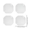 4 Pieces Stainless Steel Octagonal Electrical Box Cover Flat Junction with