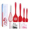 Kolip 5pcs Silicone Kitchen Utensils Set With Scraper Spatula Egg Beater Heat Resistant Non-stick Baking Tools