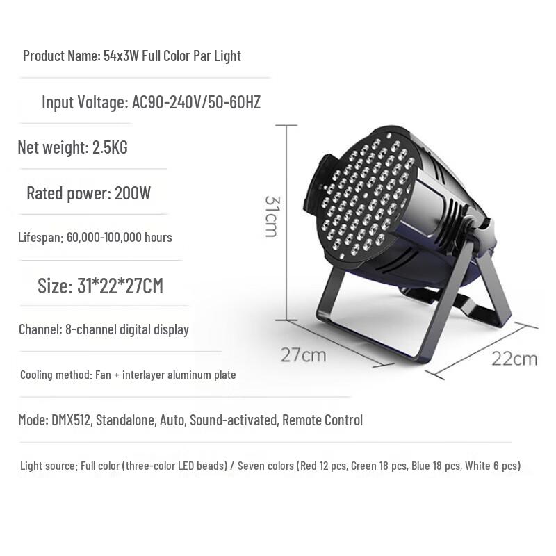 LED RGB Stage PAR Light