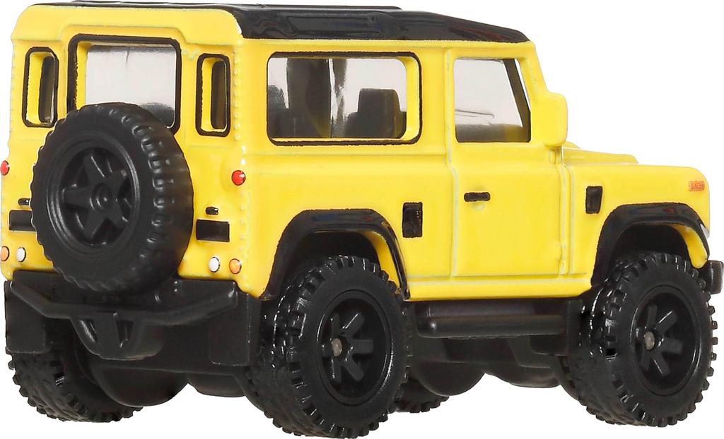Hot Wheels Car Culture Off-Road Land Rover Defender 90 Vehicle Toy, Yellow, JBK74, for Ages 3 and Up