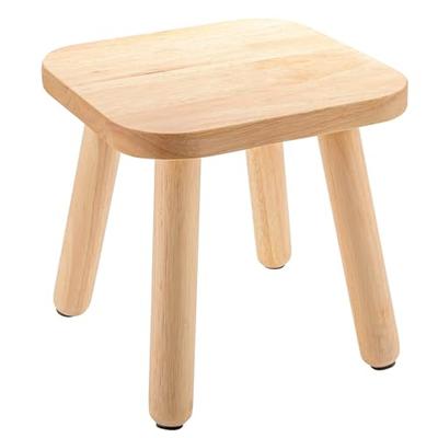 Pinyunxuan Small Wooden Chair, Children's Chair, Sensory Desk with Hand-Held Non-Slip Handle, Portable Square Bathroom Furniture Decoration, Size: 24c