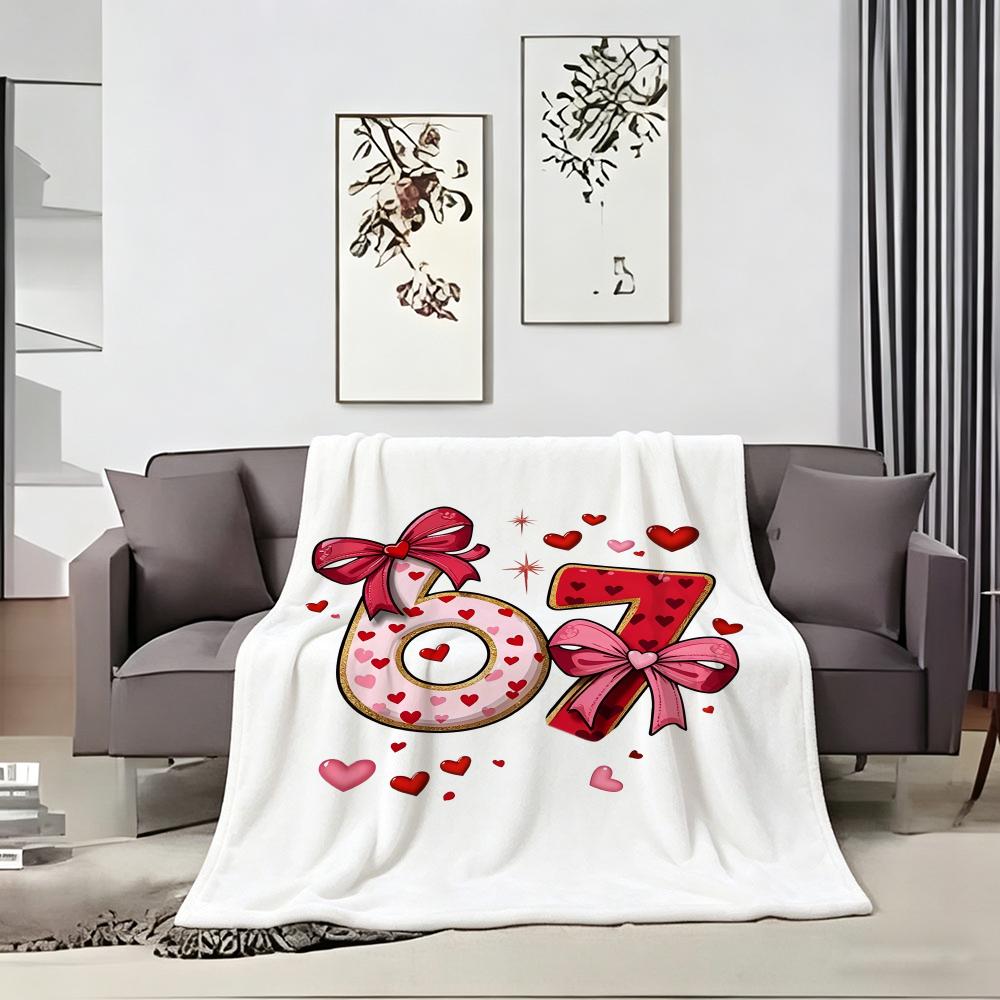 Artwork S-SIX SEVEN67 Throw Soft Warm Throw Blanket for Bedroom Living Room Bed Travel Camping Picnic Gift