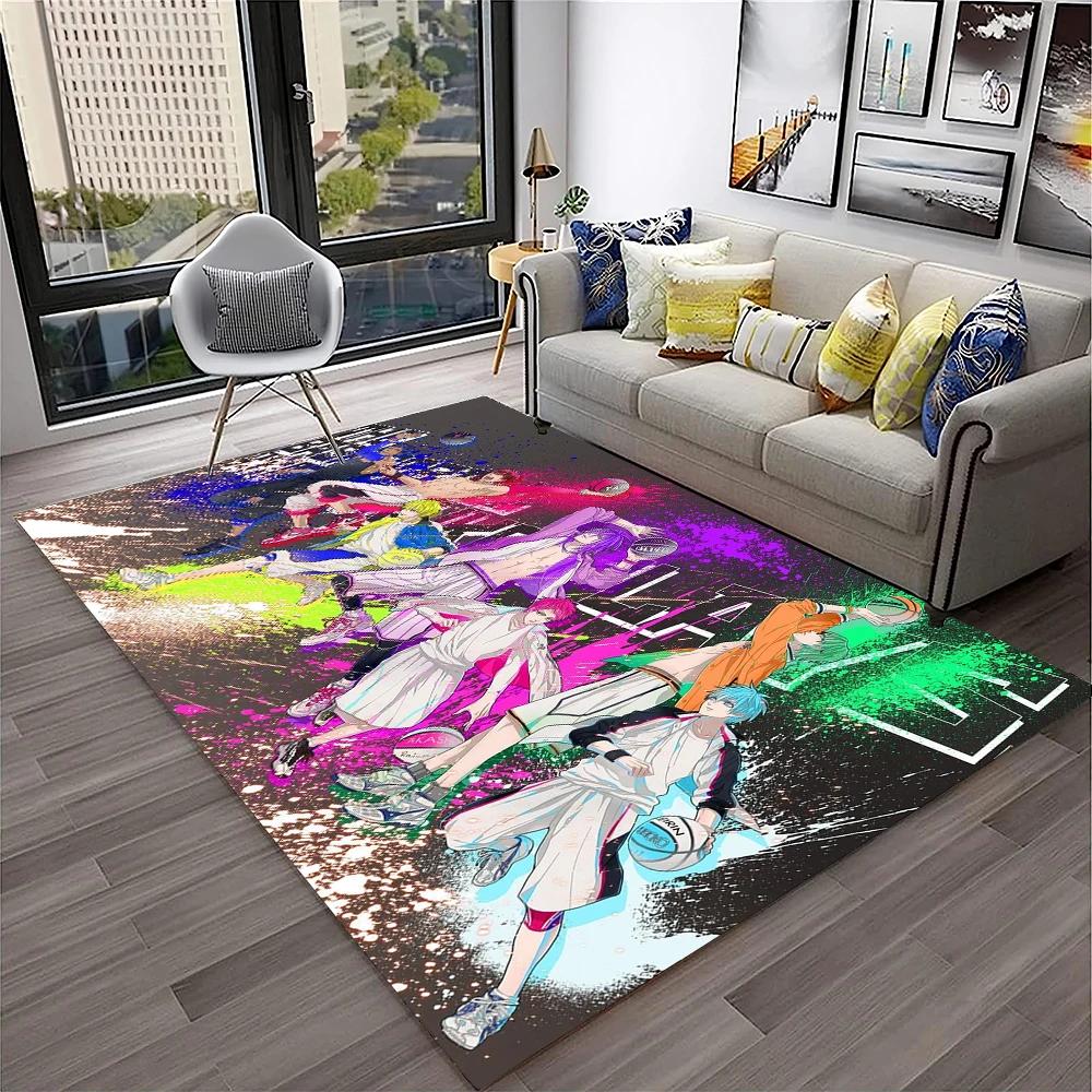 3D Anime Kuroko's Basketball Cartoon Carpet Rug for Home Living Room Bedroom Sofa Doormat Decor,kids Area Rug Non-slip Floor Mat