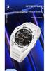 Sanda Sports Waterproof Men's Multifunctional Large Dial Wristwatch with Alarm & Calendar