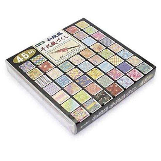 Toyo Origami Washi-style Chiyogami Set 15cm Square 45 Patterns 180 Sheets 018053