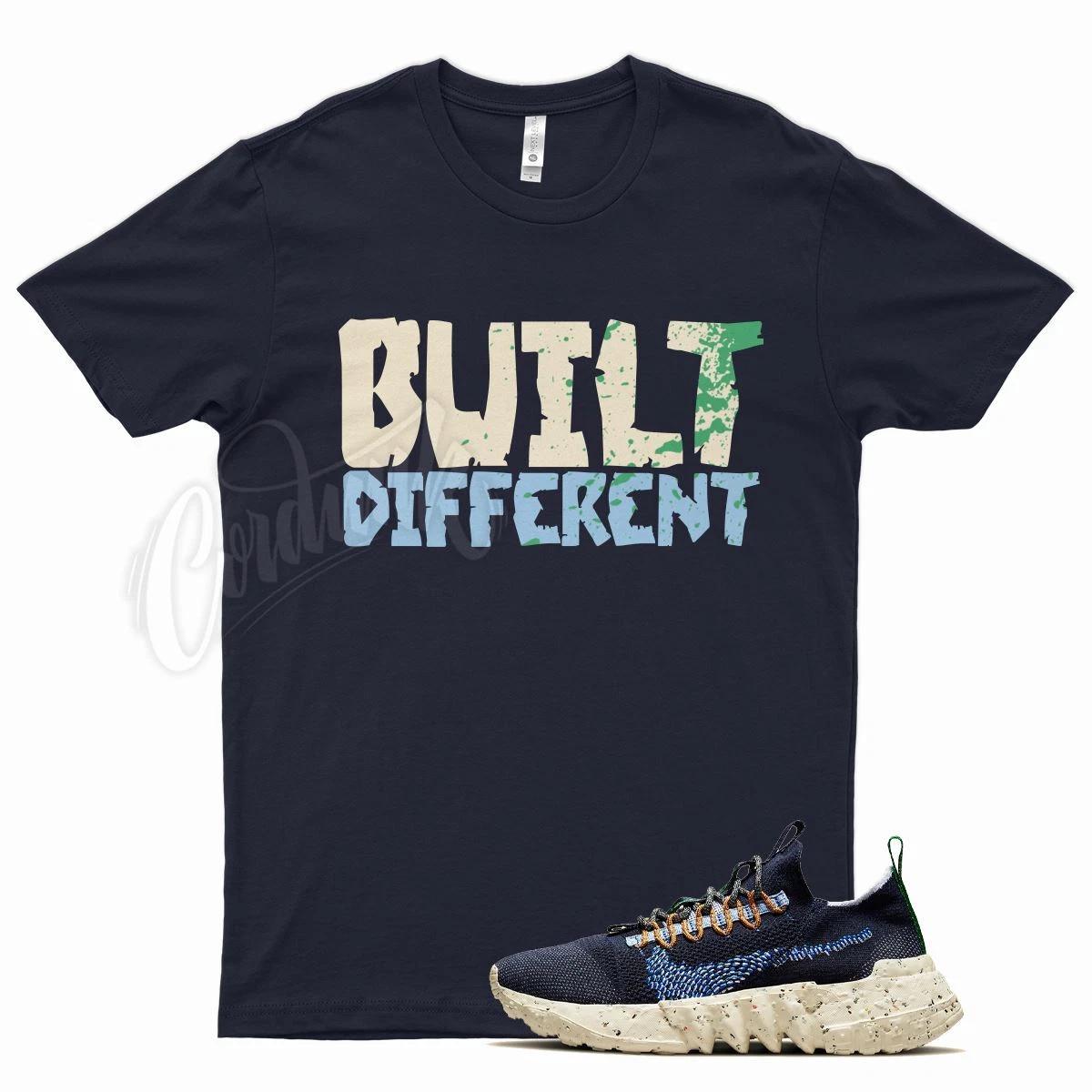 

Navy BUILT T Shirt for N Space Hippie 01 Obsidian Signal Psychic Blue Green XL