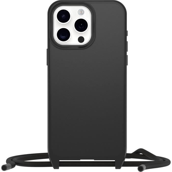 Coque - otterbox - react necklace - iphone 15 pro max - ultra fine - compatible magsafe - noir