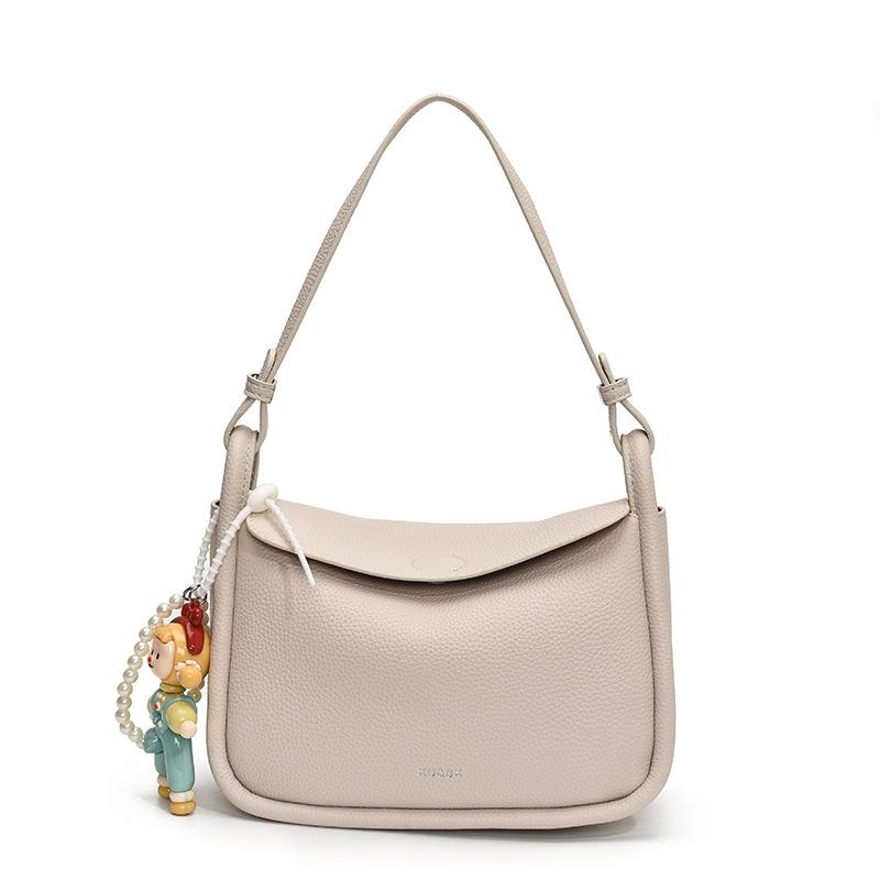 

Модная сумка подмышку Женская новая универсальная сумка через плечо Однотонная сумка-мессенджер no pendant белый