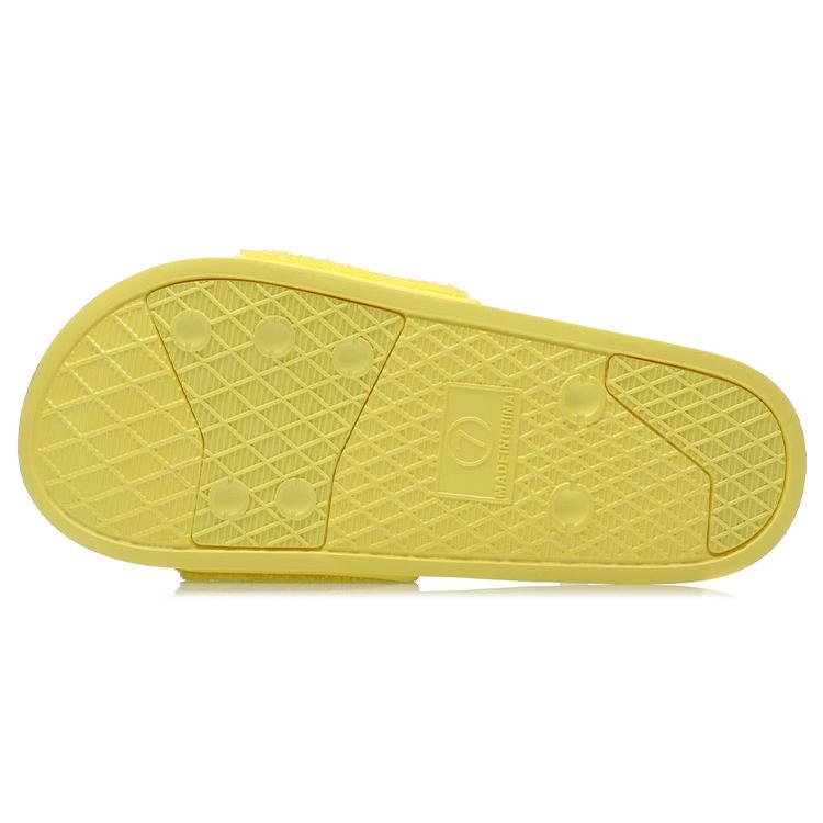 Disney x Li Ning Comfortable Rubber Sole Slide Slippers Women's Yellow ABTR008-3