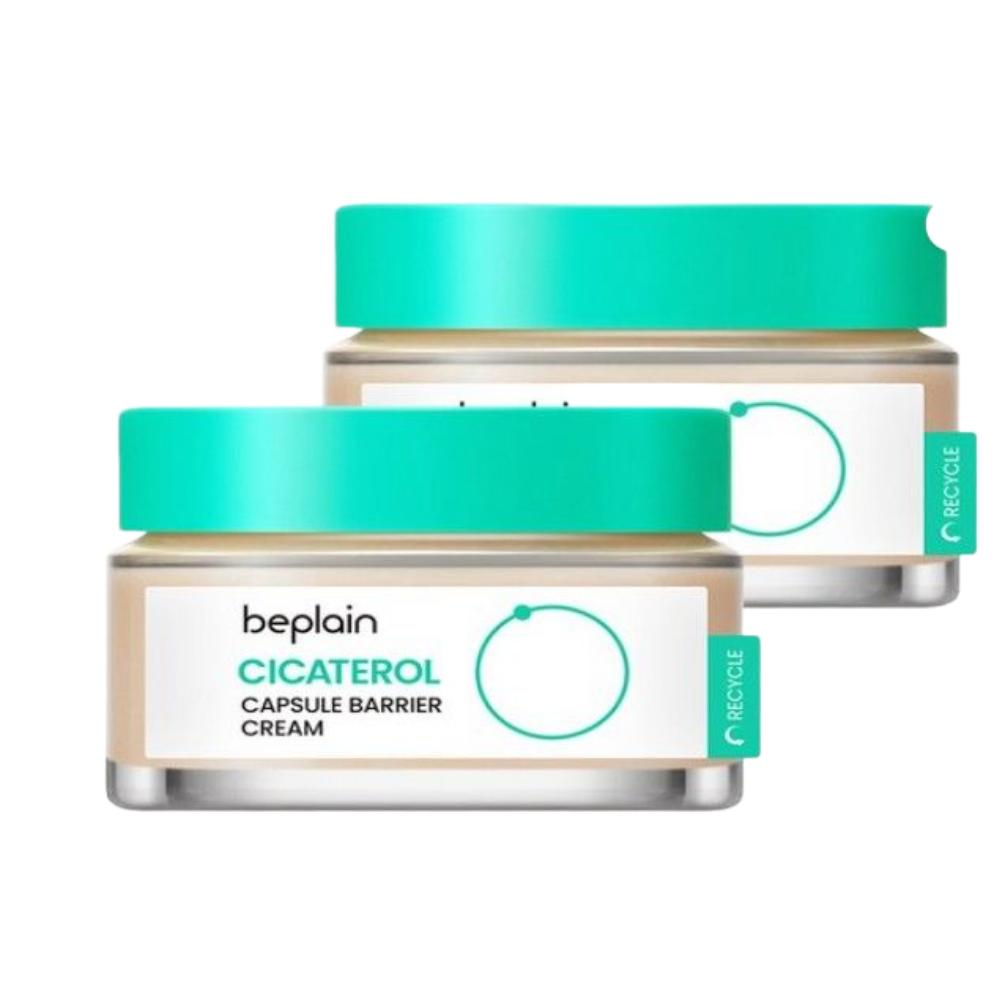 Beplain CicaTerol Capsule Barrier Cream Soothing & Barrier Strengthening Face Cream 50ml ×2