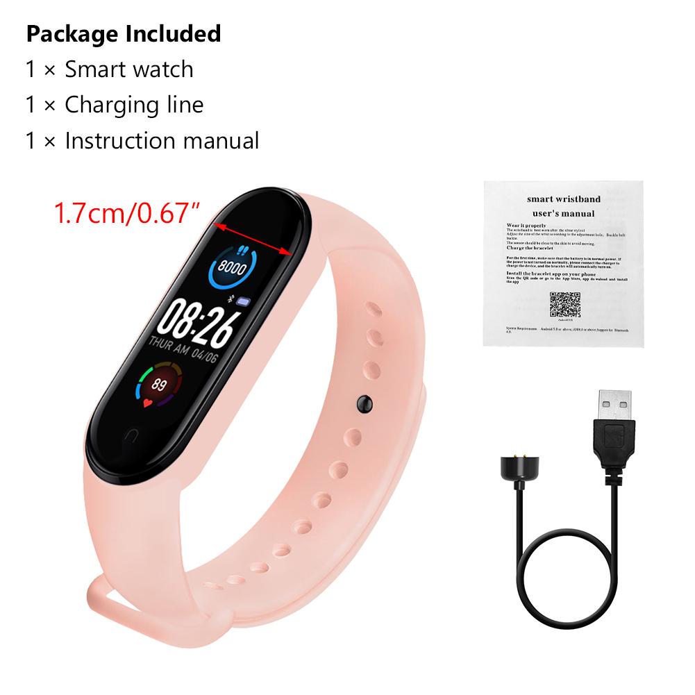 Fitness Tracker M5 Smart Bracelet Manual Activity Tracker Smart
