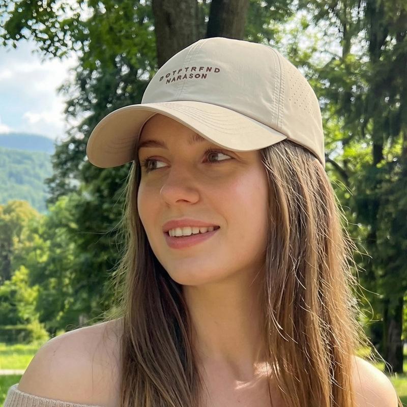 Breathable Quick-Drying Baseball Cap Unisex Sunscreen Cap Letter Embroidery Outdoor Sports Cap