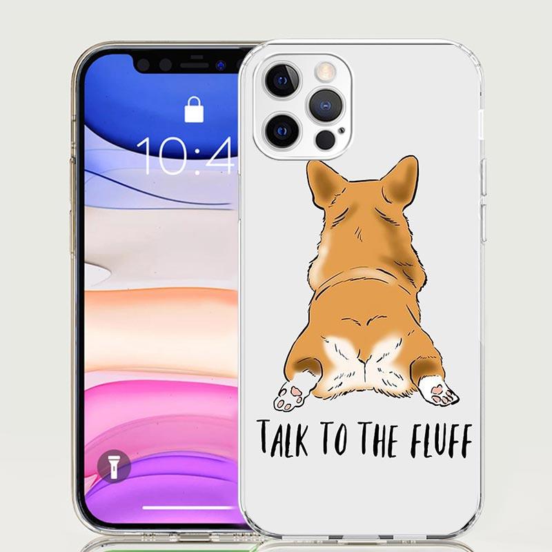 Cartoon Corgi Cute Dog Phone Case For iPhone 17 Air 16 15 Plus 11 14 Pro Max 13 Mini 12 7 8 + SE Pattern Art Customized Cover 17