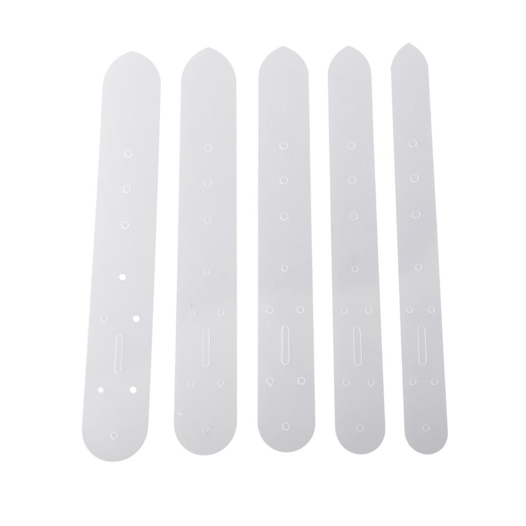 5Pcs Plastic Leather Belt Buckle Head End Orientate Punch Hole Templates Tools Tools Workshop Equipment Home Garden
