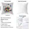 cartoon style Rubik's cube Cute Cushion Cover Pattern Printed Pillowcase for Living Room Sofa Cushion Cover & Bedroom Decor