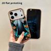 Phone Case: 2D Flat Lambskin Suitable for iPhone 18 17 16 15 14 13 Pro Protective Case, Long Ghost, Christmas and Halloween Gift