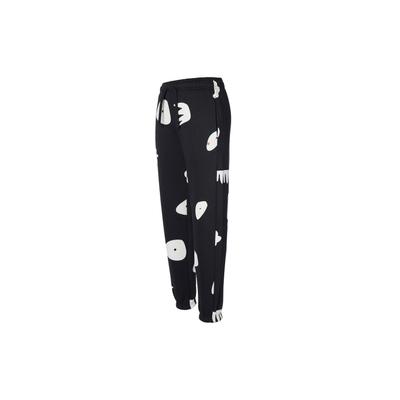 X Mia Li Artist Collaboration All Over Print Jogger Pants Women Pants Black DV2009-010