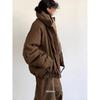 2024 Men's High-End Japanese Style Coffee Corduroy Stand Collar Cotton Jacket