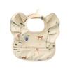 Cute Flying Sleeve Shaped Feeding Bib with Water Proofing Layer, Adjustable Saliva Towel for Baby 6-36 Months